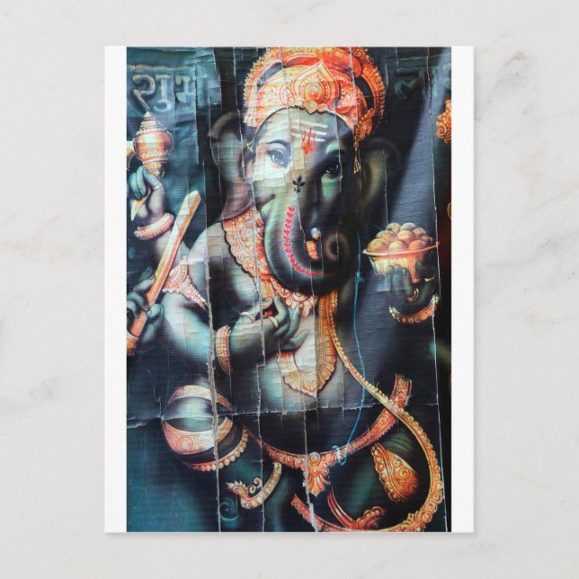 Gent elephant Hindu Success God Postkarte (Vorderseite)