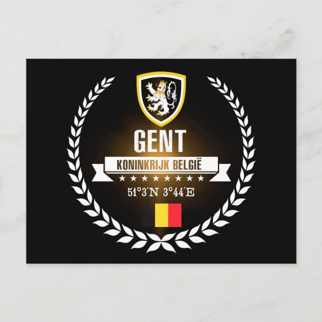 Gent Postkarte (Vorderseite)