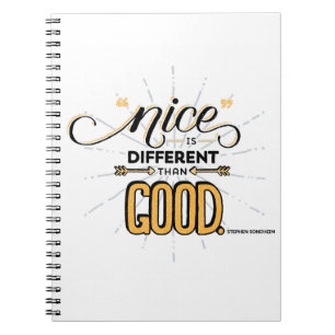 Gentil est différent que le bon carnet