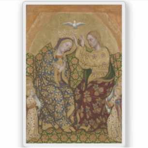 Gentile da Fabriano - Krönung der Jungfrau Aufkleber