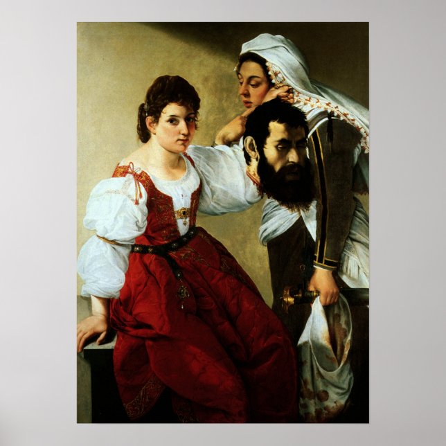Gentileschi - Judith, Maidservant mit Kopf Poster (Vorne)