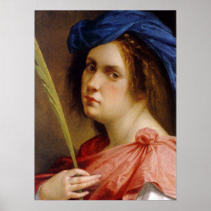 Gentileschi - Selbstportrait Poster