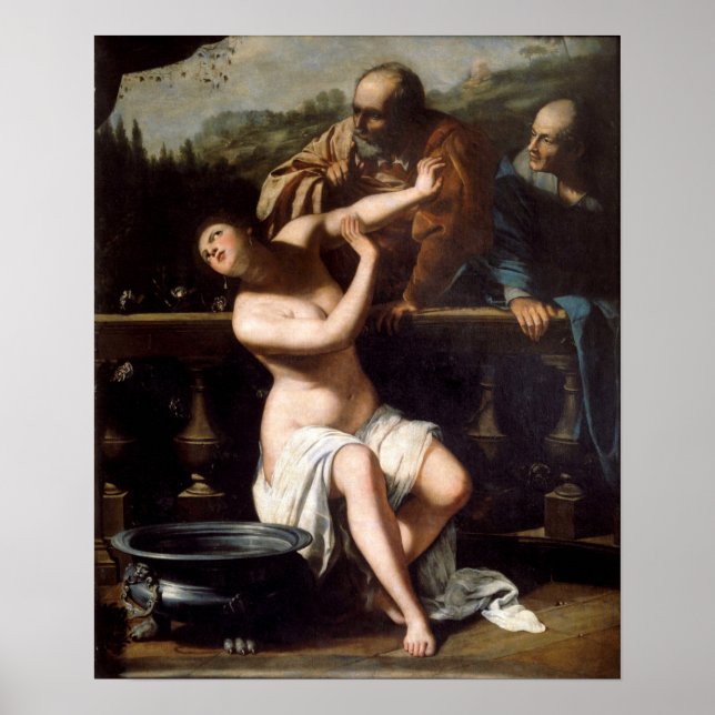 Gentileschi - Susanna und die Ältesten Poster (Vorne)