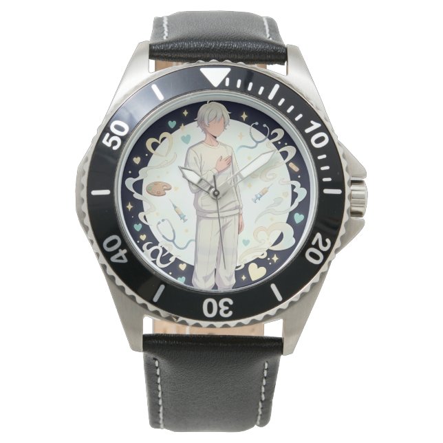 Gentle Anime Doctor Art Armbanduhr (Vorderseite)