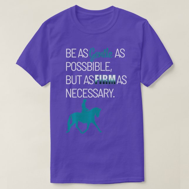 Gentle as possible Reiter T-Shirt (Design vorne)