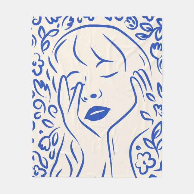 Gentle Blume Dream Fleecedecke (Vorderseite)