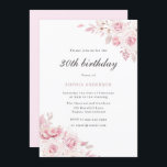 Gentle Blush Elegante Blume 30. Geburtstag Party Einladung<br><div class="desc">Gentle Blush Elegante Blume Frauen 30. Geburtstag Party Einladung In unserem Shop finden Sie viele weitere Einladungen zum Hochzeitsfeiern und passende Artikel.</div>