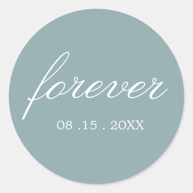 Gentle Botanics Forever Round Sticker (Vorderseite)