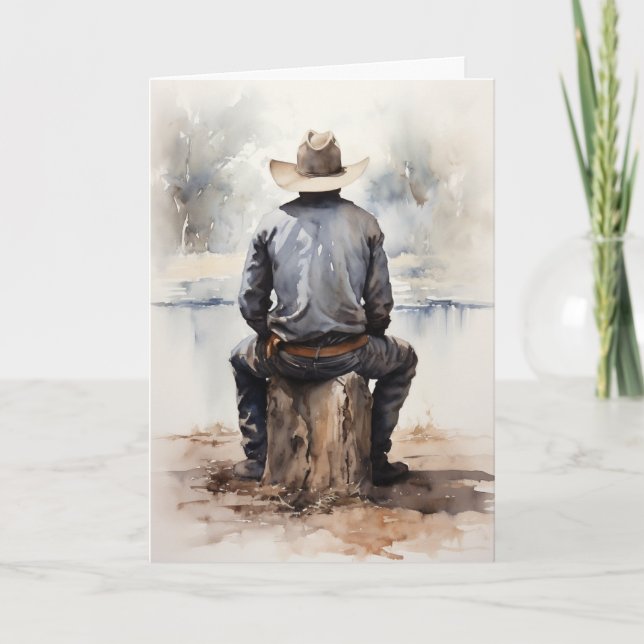 "Gentle Breezes" Western Beileid Karte (Vorderseite)