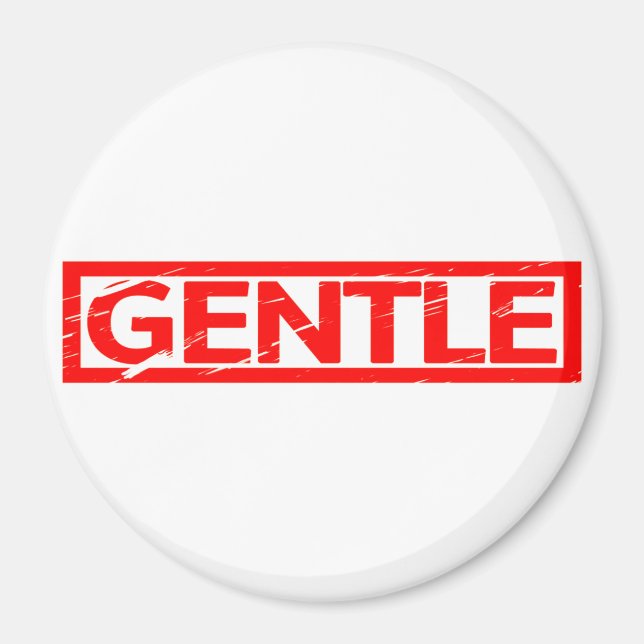 Gentle Briefmarke Magnet (Vorne)