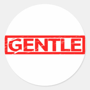 Gentle Briefmarke Runder Aufkleber