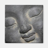 Gentle Buddha Face Stone Skulptur
