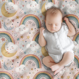 Gentle Clouds Blanket Pastel Geschenk für Kleines Fleecedecke