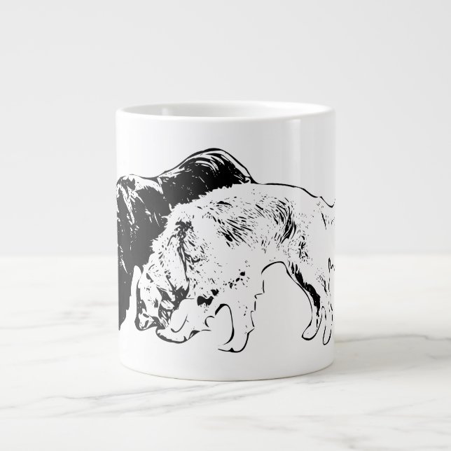 Gentle Companies in Ink Jumbo-Tasse (Vorderseite)