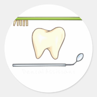 Gentle Dental - Zahnbürste Runder Aufkleber