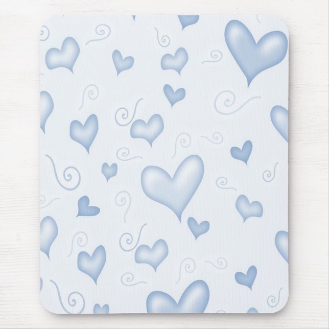 Gentle Elegant Hearts Mousepad (Vorne)