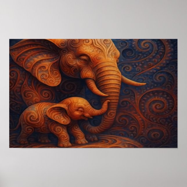 Gentle Elephants  Poster (Vorne)
