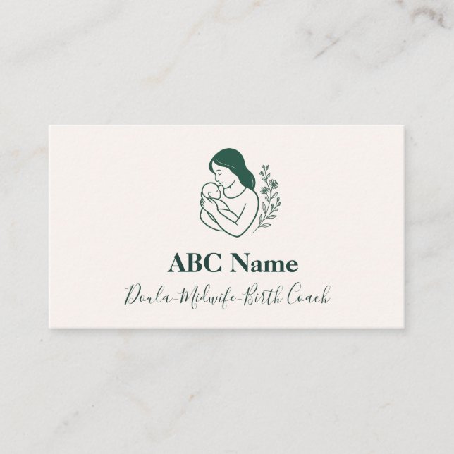 Gentle Embrace Birth Doula Visitenkarte (Vorderseite)
