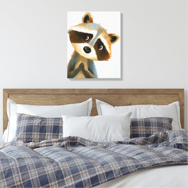 Gentle Forest Friend Leinwanddruck (Insitu (Schlafzimmer))