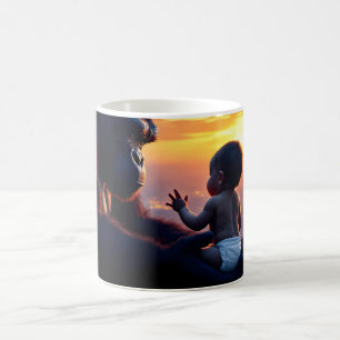 Gentle Giant & Baby bei Sunset Kaffeetasse