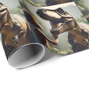 Gentle Giant: Der freundliche T-Rex, der einen Pat Geschenkpapier