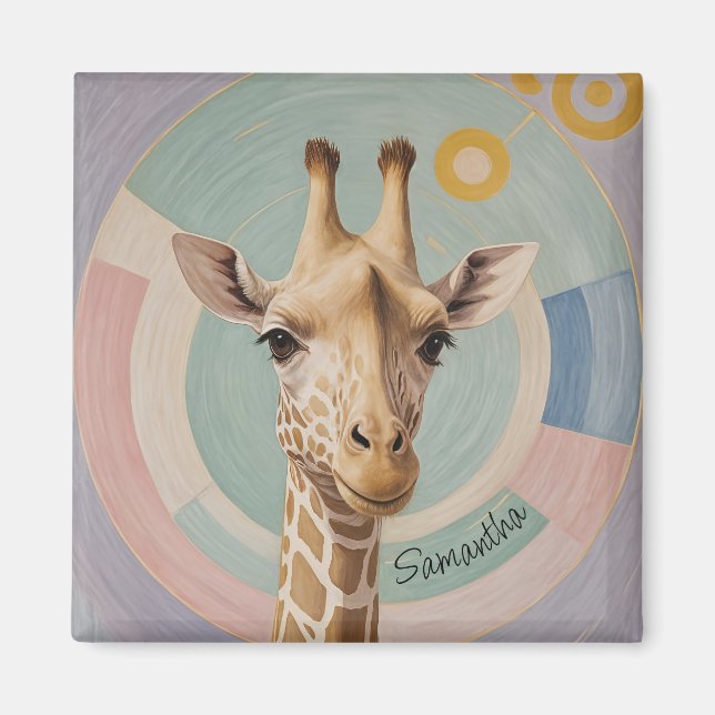 Gentle Giant: Pastel Giraffe Magnet (Vorne)