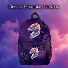 Gentle Guardian Dragon. Bedruckter Rucksack