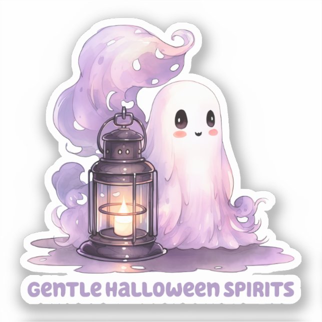 Gentle Halloween Spirits Aufkleber (Vorderseite)