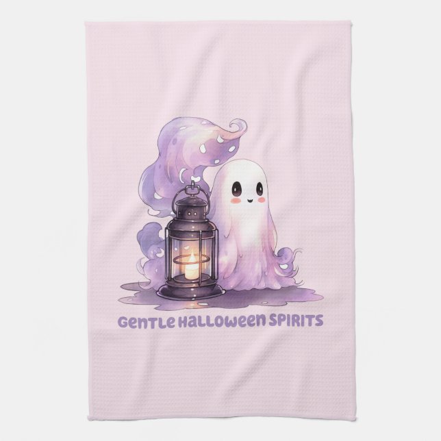 Gentle Halloween Spirits Geschirrtuch (Vertikal)