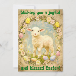 Gentle Joy – Easter Lamb Wishes Karte