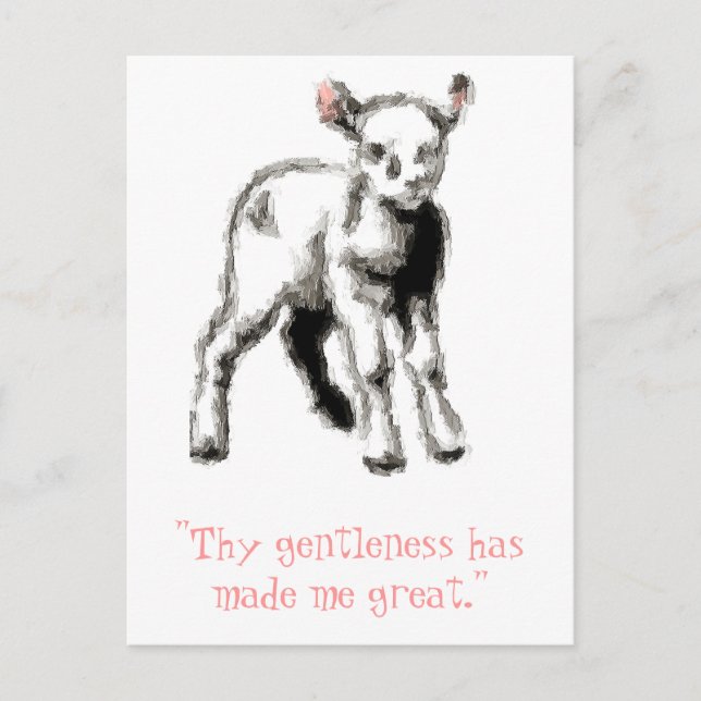 Gentle Lamb Postkarte (Vorderseite)