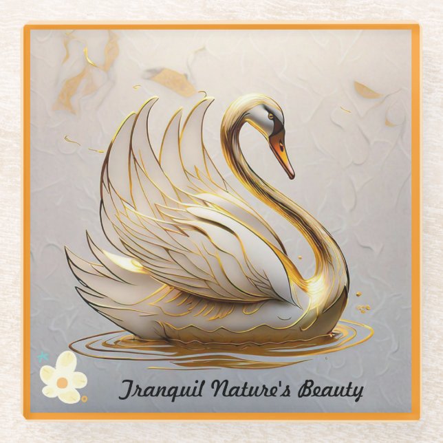 "Gentle Lapping Waters" Glasuntersetzer (Vorderseite)