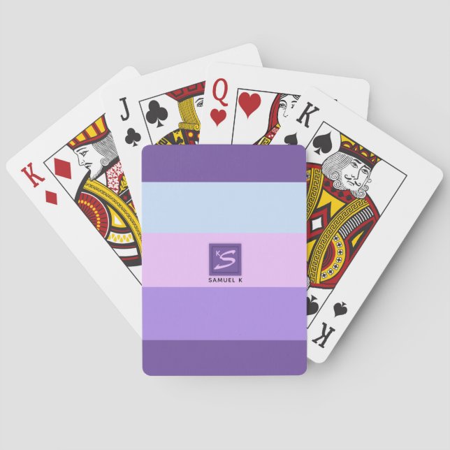Gentle Lavender Dreams Color Palette Spielkarten (Rückseite)