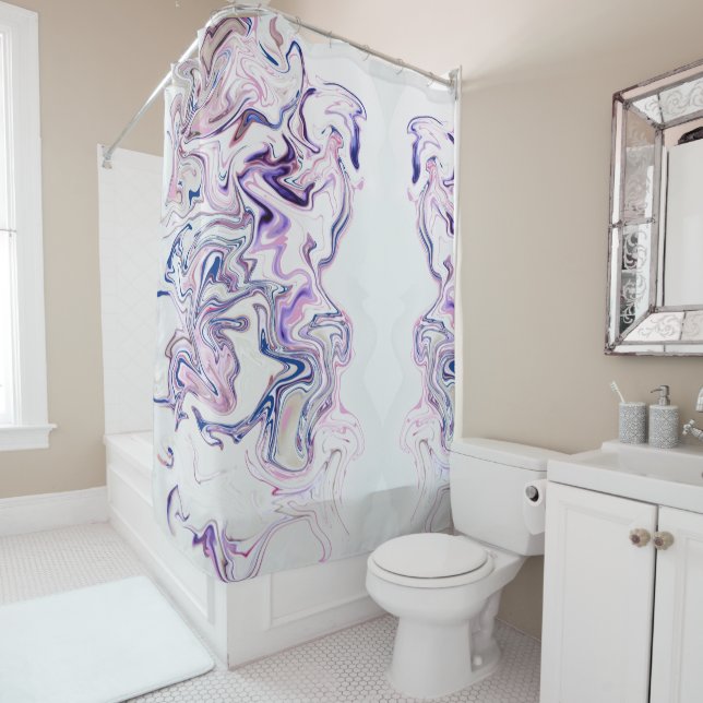 Gentle Lavender Serenity Splash Duschvorhang (Beispiel)