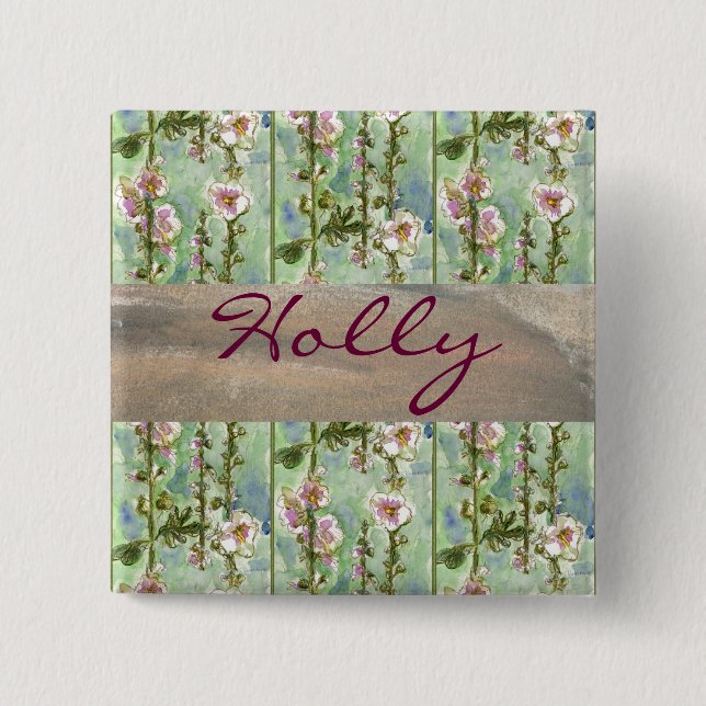 Gentle Mallow Elegant Button (Vorderseite)