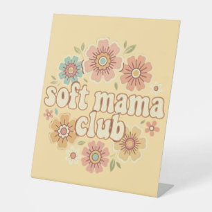 Gentle Mama Coquette Goldene Bogen Blumen Design Sockelschild