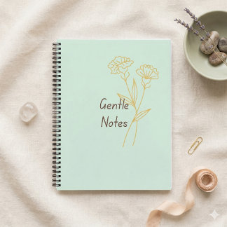 Gentle Notes Minimal Aesthetic Notebook Notizbuch