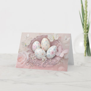 Gentle Oaster Joy with Floral Motif Karte