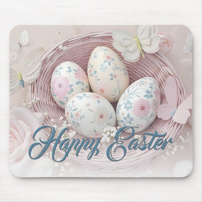 Gentle Oaster Joy with Floral Motif Mousepad (Vorne)