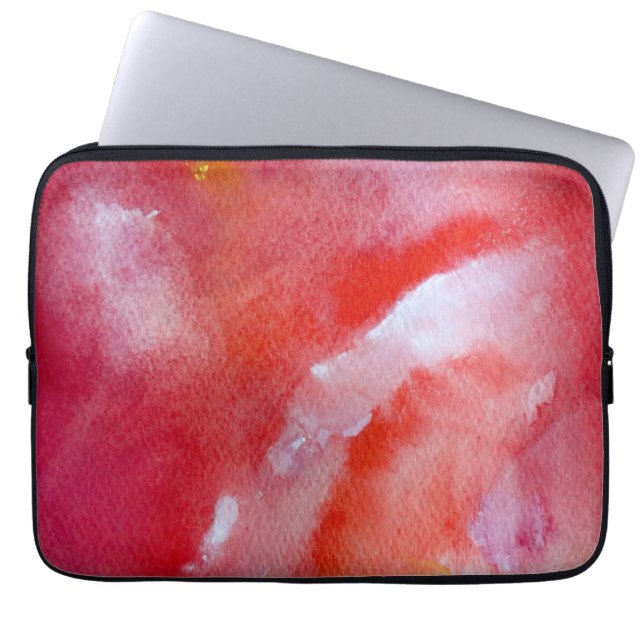 Gentle Pink Overflow Neopren Laptop-Sieb 13" Laptopschutzhülle (Vorderseite)