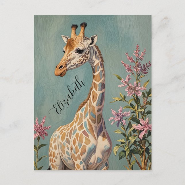 Gentle Riant Personalisiert Postkarte (Vorderseite)