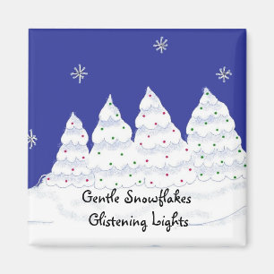 Gentle Snowflakes GListen Lights Magnet
