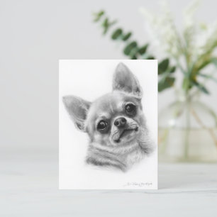 Gentle Soul-Handgemalt Chihuahua Art Postkarte