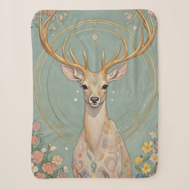 Gentle Spirit: Ein Hirsch Sherpadecke (Vorderseite)