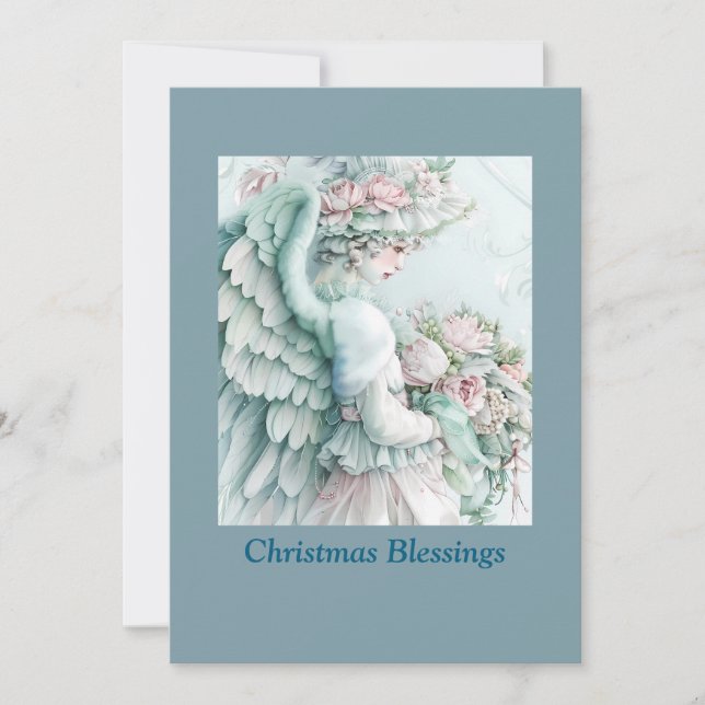 Gentle Spirit - Weihnachts-Angel-Karte Einladung (Vorderseite)
