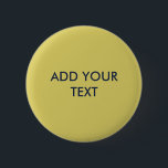 Gentle Warm Yellow Button<br><div class="desc">Personalizable dark blue text. ----A soft,  muted yellow that radiates a gentle warmth. This creamy,  golden-toned neutral is designed to bring a touch of cozy sunshine and calm to any aesthetic. It is a versatile and timeless shade that feels both cheerful and sophisticated.</div>