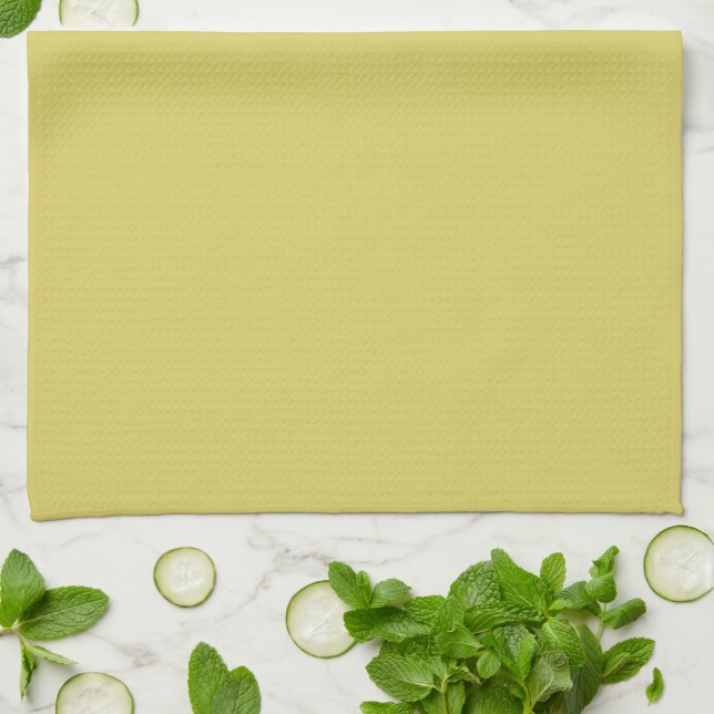 Gentle Warm Yellow Kitchen Towel Geschirrtuch (Gefaltet)
