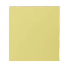 Gentle Warm Yellow - Minimalist Notepad Notizblock