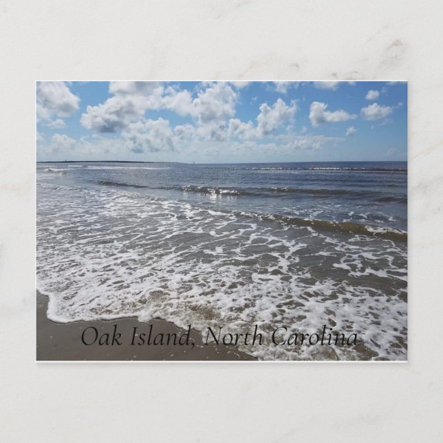 Gentle Waves of Oak Island Postcard von Dragonfly  Postkarte (Vorderseite)
