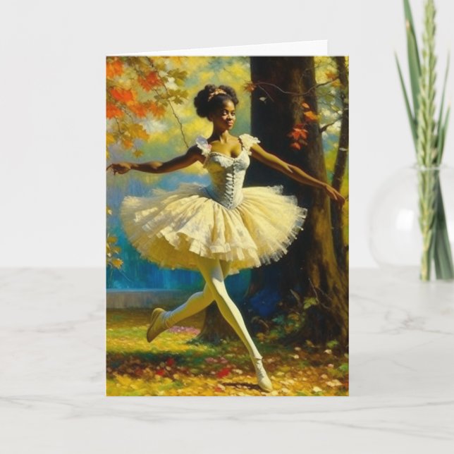 Gentle Whispers Ballerina Karte (Vorderseite)